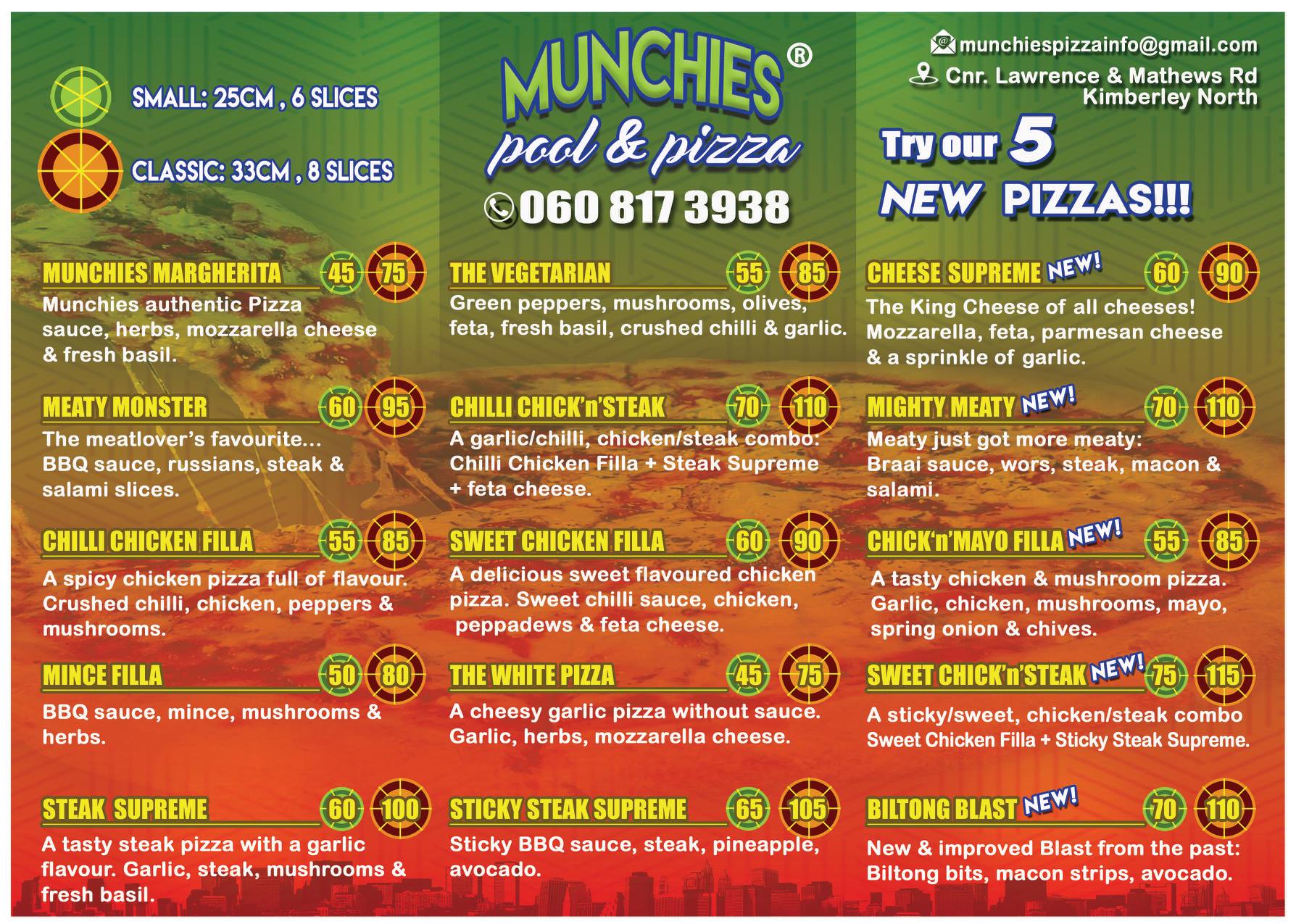 Munchies Pool & Pizza • Kimberley • CITY PORTAL