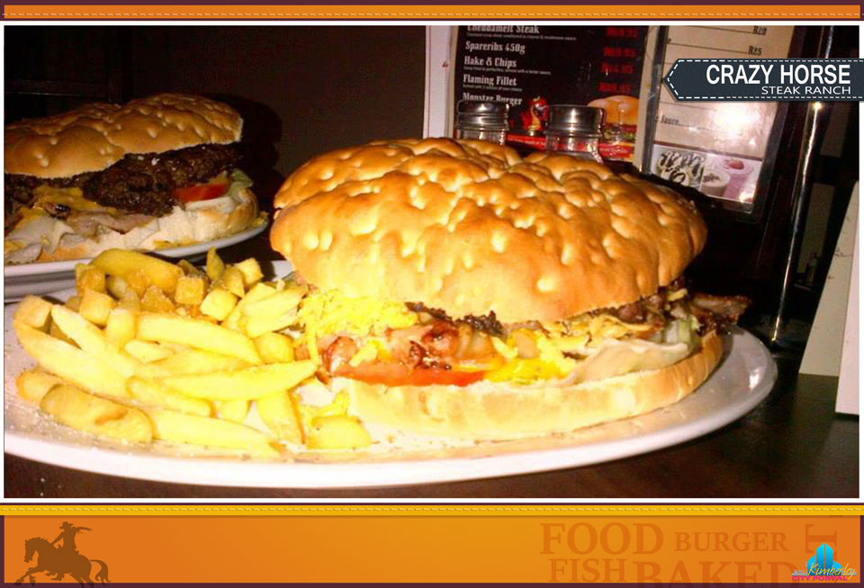 Delicious Burgers at The Crazy Horse Steak Ranch