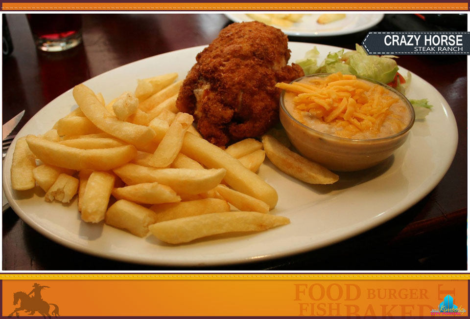 Delicious chicken at The Crazy Horse Steak Ranch