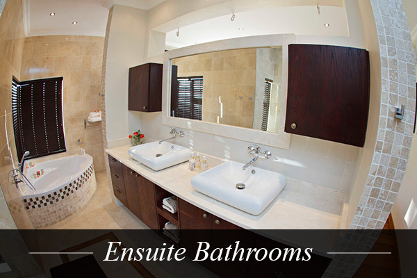Ensuite Bathrooms at Swanlake Luxury Accommodation at Magersfontein Memorial Golf Estate near Kimberley, Northern Cape