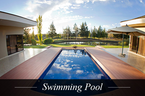 Swimming Pool at Swanlake Luxury Accommodation at Magersfontein Memorial Golf Estate near Kimberley, Northern Cape