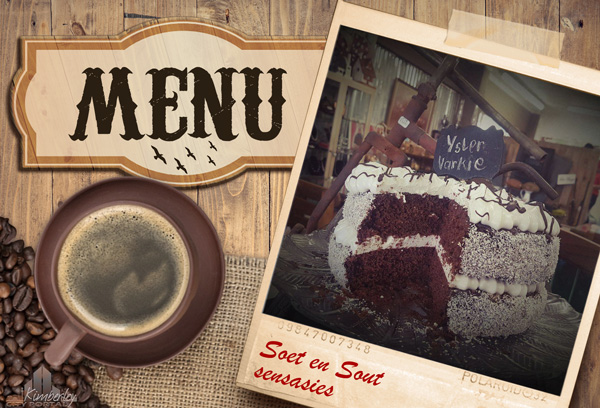 FT MENU: Toeka tot Nou Kimberley - Coffee Shop, Antique Shop, Gift Shop