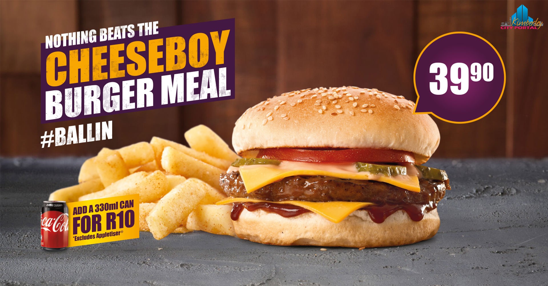 Cheeseboy Burger Meal @ Steers Kimberley ? 2018 ? Kimberley CITY PORTAL