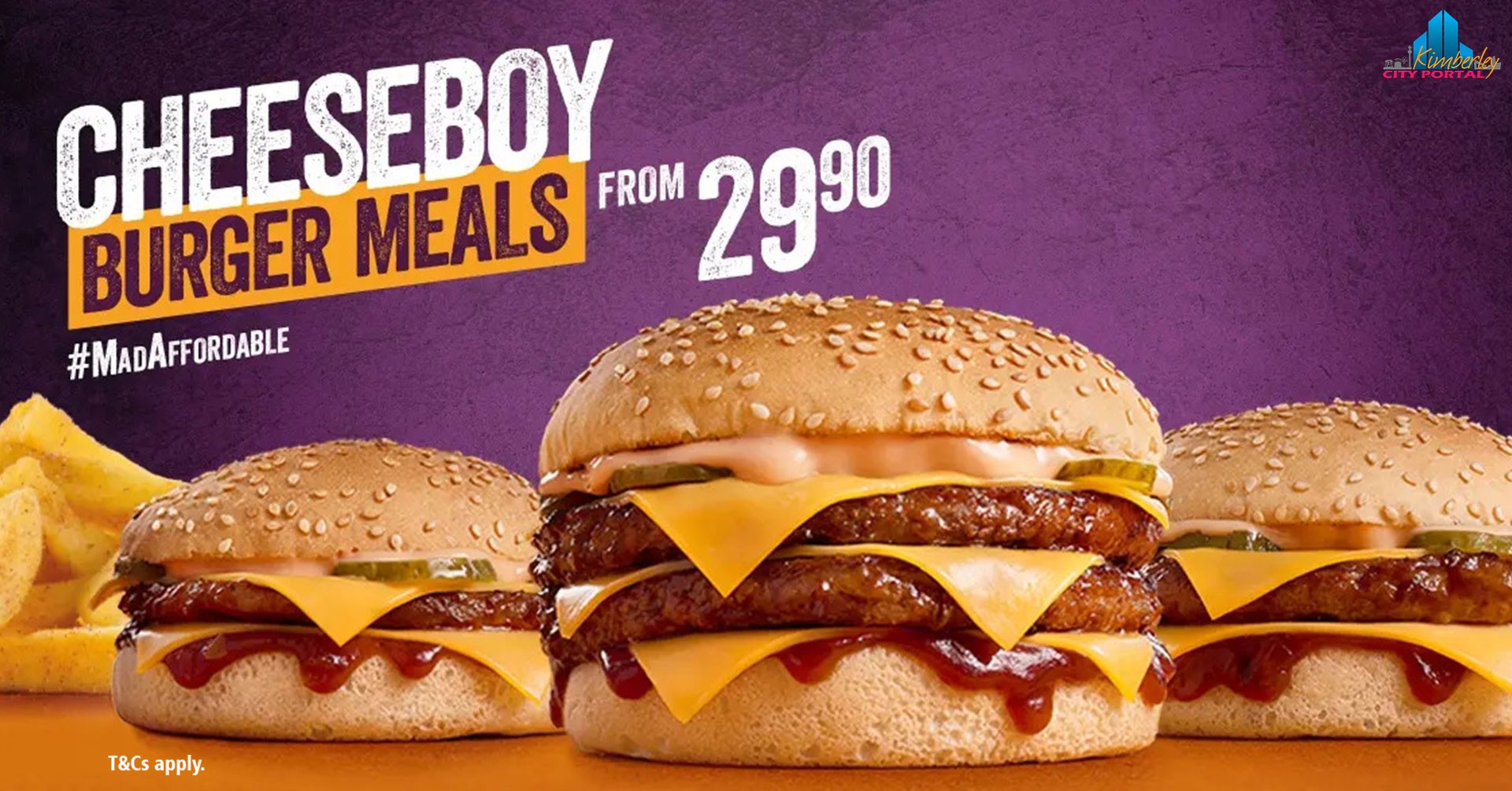 Cheeseboy Burger Meals @ Steers • Kimberley PORTAL