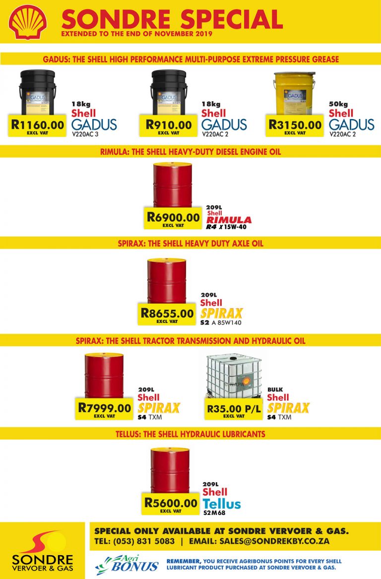 Specials Sondre Vervoer & Gas • Kimberley PORTAL