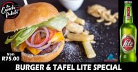 Burger & Tafel Lite Special @ The Couch Potato Restaurant