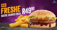 Freshe Boerie Burger Meal @ Steers