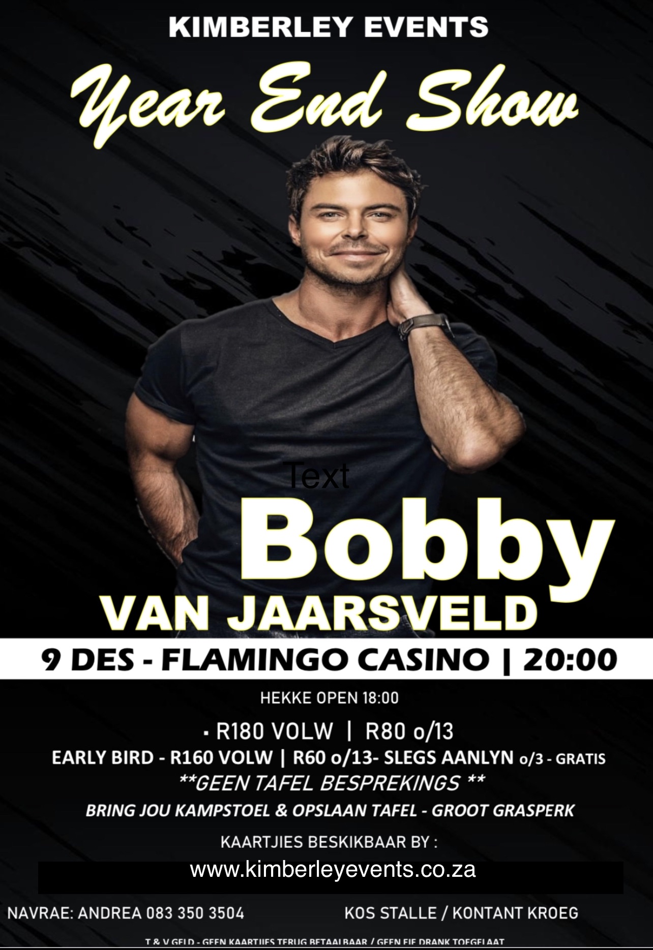 Bobby van Jaarsveld Live @ Flamingo Casino • Kimberley PORTAL