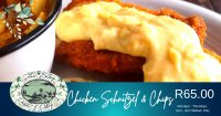 Chicken Schnitzel & Chips Special @ Germar Biltong Mekka