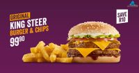 King Steer Burger Meal @ Steers